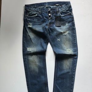 Salvage denim destroyed jeans